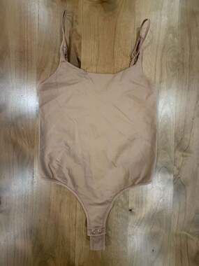 By Together Nude Cami Thong Bodysuit Size M/L